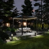 Pergola ogrodowa tarasowa aluminiowa NORDVIC Skyline LED Light 3 x 3 m Antracyt